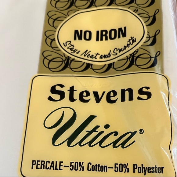 Steven's Utica No Iron Full Flat Percale Sheet - Picture 3 of 7